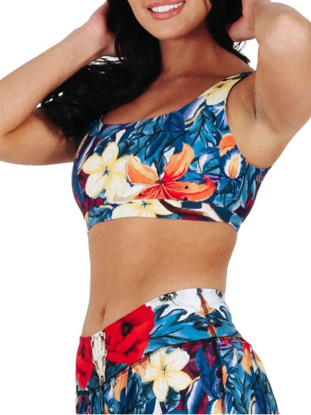 EUC “Yoga Democracy” Georgia O’Keefe Set - Leggings and Sports Bra
